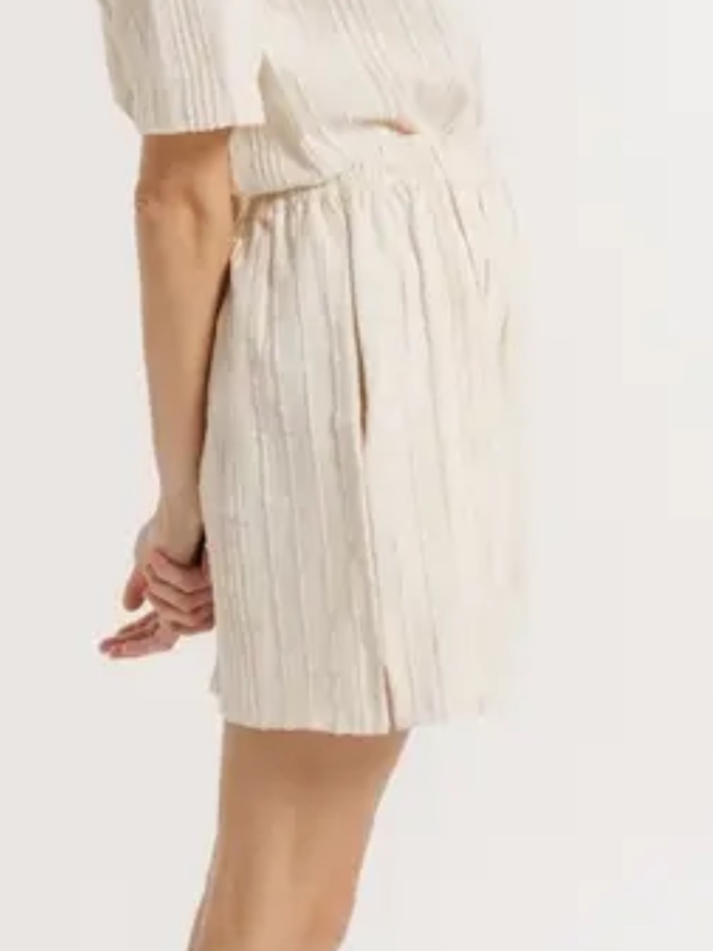 NWT Laude the Label Easy Short in Botanical Stripe
